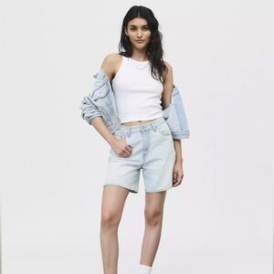 Levi’s High Baggy High Rise Baggy Linen Cotton Lightweight Women’s Shorts